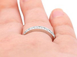 Vintage Diamond Half Eternity Ring on finger