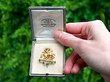 Gold Military Brooch Outside
