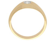 Gold and Diamond Pinky Ring
