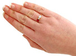 1950s Ruby and Diamond Ring Wearing 