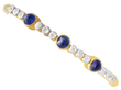 gold sapphire and diamond bangle