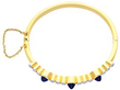 antique gold sapphire and diamond bangle