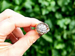 vintage 18k gold diamond ring outside 