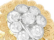 18k gold diamond ring close up