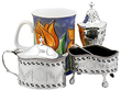 Condiment Set with Blue Liners
