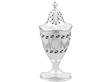 Silver Condiment Set with Blue Liners
