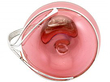 Cranberry Coloured Glass Claret Jug Details