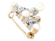 Diamond and Pearl Brooch