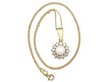 Cultured Pearl and Diamond Pendant
