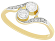 1920s Diamond Twist Ring