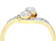 1920s Diamond Twist Ring