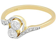 1920s Diamond Twist Ring