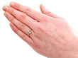 1920s Diamond Twist Ring wearing
