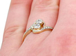 1920s Diamond Twist Ring wearing