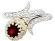 18ct Antique Ruby and Diamond Ring