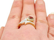 Wearing 18ct Antique Ruby and Diamond Ring