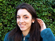 Antique Opal and Diamond Earrings wearing 