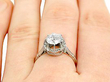 18ct White Gold Diamond Solitaire Ring