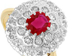 Burmese Ruby and Diamond Ring