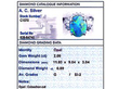 Opal and Diamond Cluster Ring in Platinum grading card
