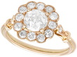 Rose Gold Diamond Cluster Ring
