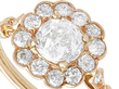 Antique Gold Diamond Cluster Ring