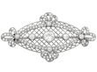 antique diamond and platinum brooch