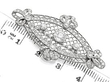 antique diamond and platinum brooch