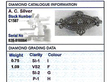 antique diamond and platinum brooch grading card