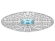 Antique Aquamarine Brooch