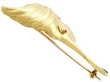 Vintage Gold Ladies Face Brooch for Sale