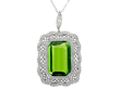 Antique Peridot Pendant in Yellow Gold
