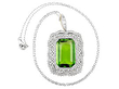 Antique Peridot Pendant in Yellow Gold