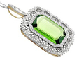 Antique Peridot Pendant in Yellow Gold
