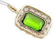 Antique Peridot Pendant in Yellow Gold