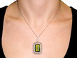 Wearing Antique Peridot Pendant