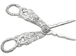 Antique Sterling Silver Grape Shears