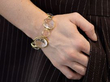 crystal bangle on wrist