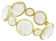 Gold Rock Crystal Bangle