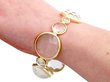 wearing a Rock Crystal Bangle