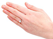 Old Cut Diamond Solitaire Ring Wearing