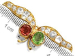 Ruler Antique Peridot and Kunzite Brooch
