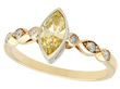 Fancy Orange-Yellow Diamond Ring