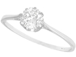 Antique Plaitnum Diamond Solitaire Ring