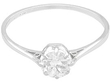 Antique Platinum Diamond Solitaire Ring