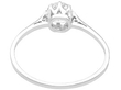 Antique Platinum Diamond Solitaire Ring