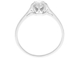 Antique Platinum Diamond Solitaire Ring