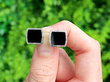 Square Black Onyx Cufflinks outside