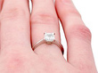 de beers engagement ring on hand