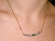 vintage emerald and diamond necklace in white gold